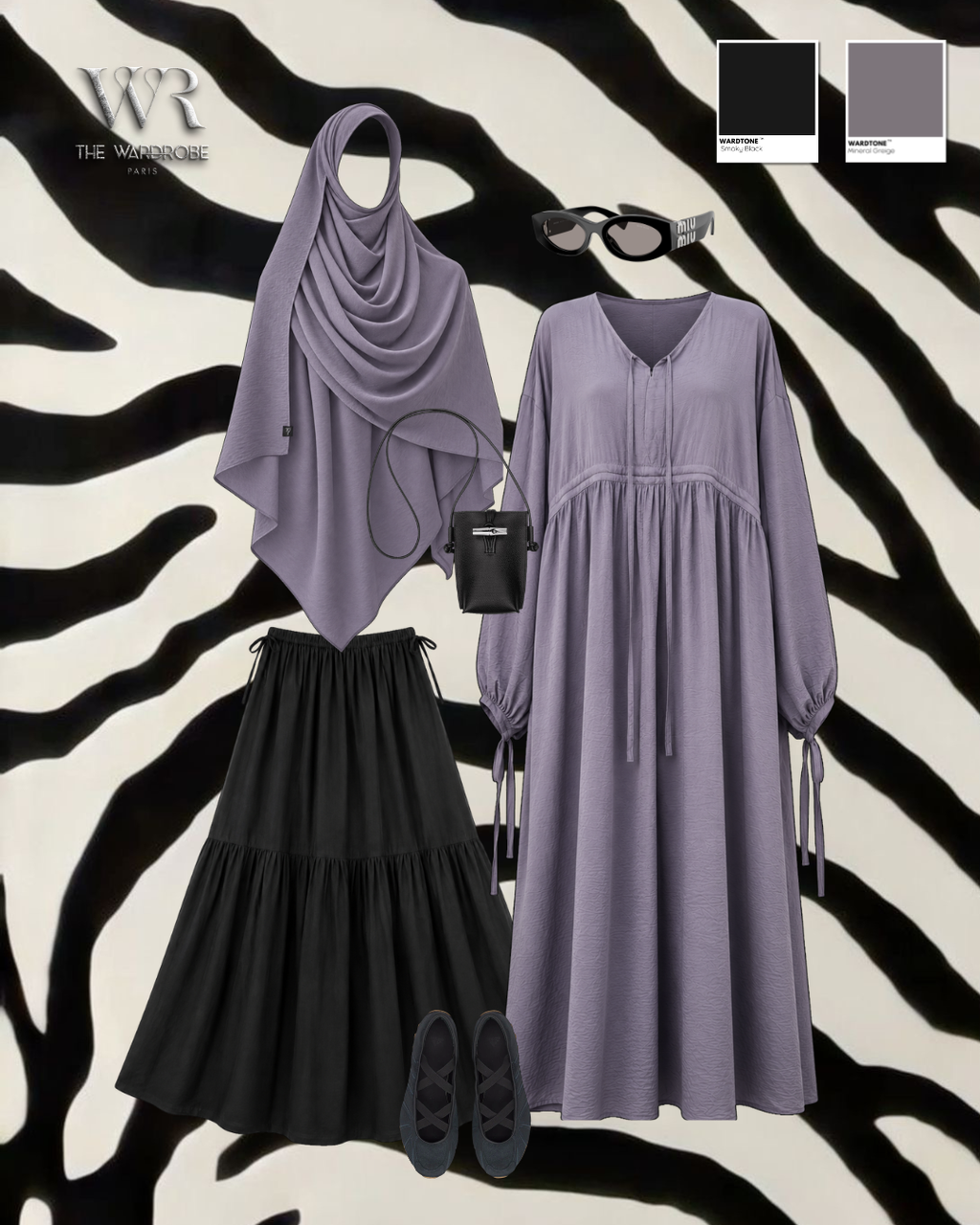 THE TSAREVNA TUNIC — Tunique longue ajustable en soie martelée