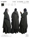 THE STORM COAT — Manteau technique oversize à capuche et mitaines