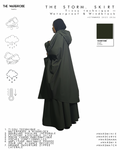 THE STORM SKIRT — Maxi jupe cargo technique imperméable