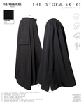 THE STORM SKIRT — Maxi jupe cargo technique imperméable
