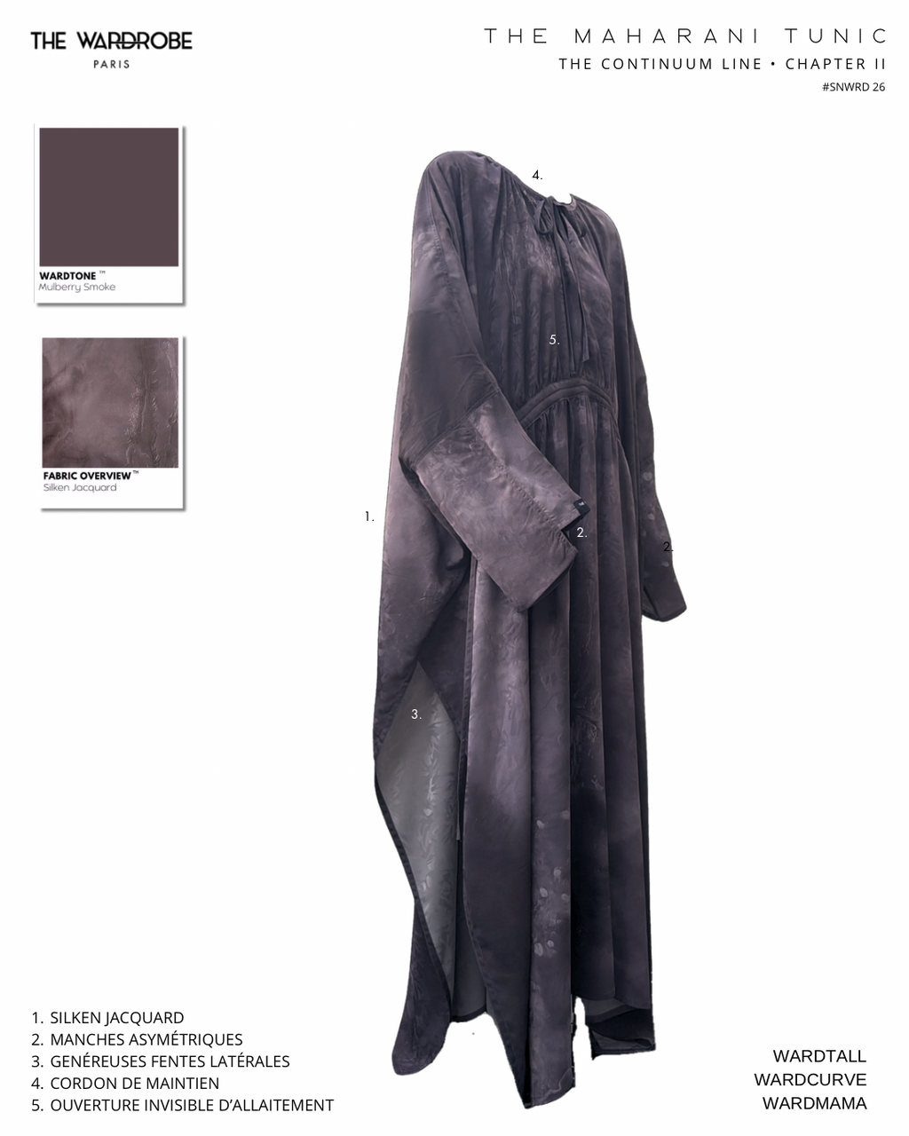 THE MAHARANI TUNIC — Tunique à envergure modulable