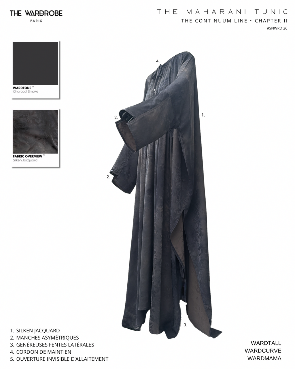 THE MAHARANI TUNIC — Tunique à envergure modulable