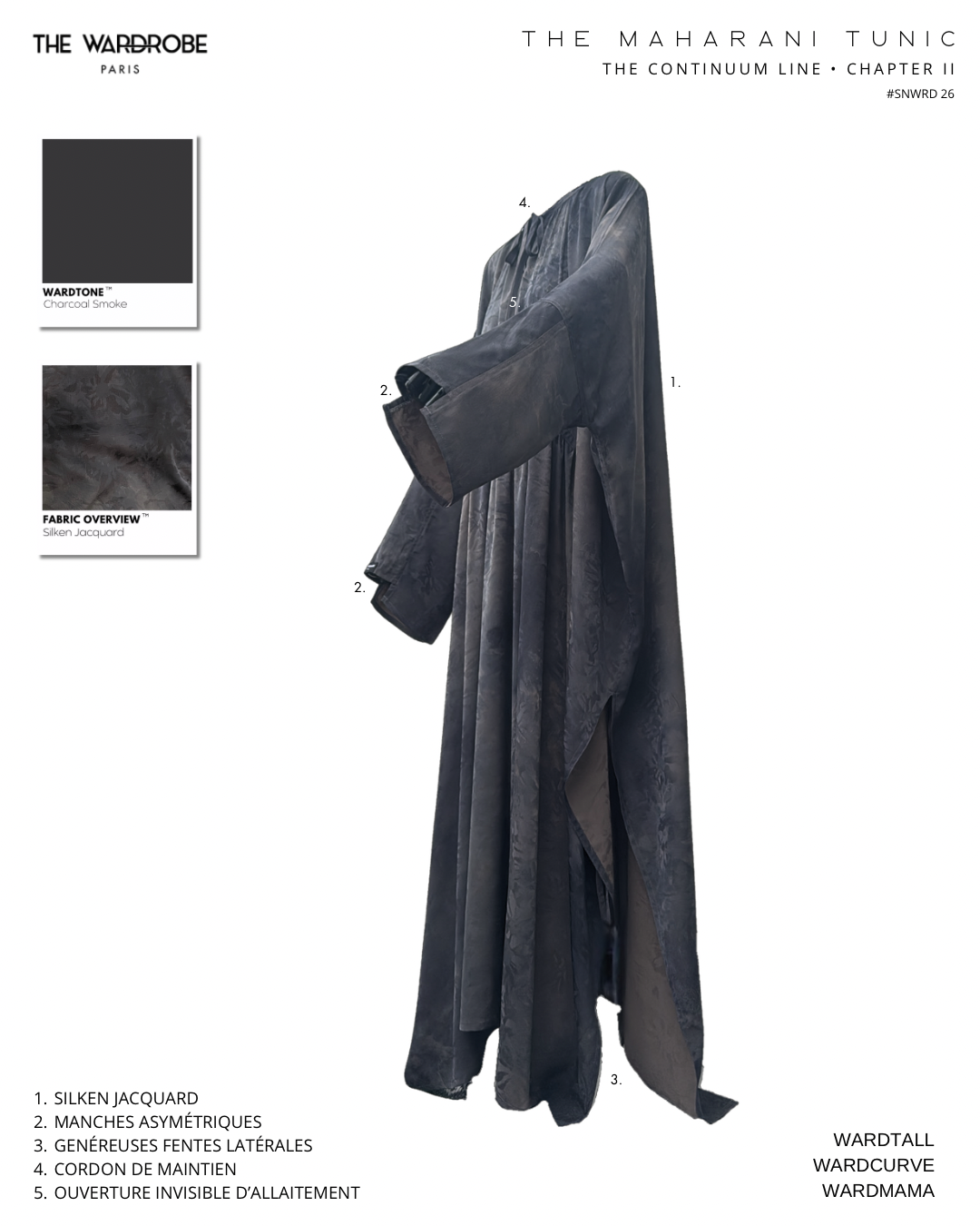 THE MAHARANI TUNIC — Tunique à envergure modulable