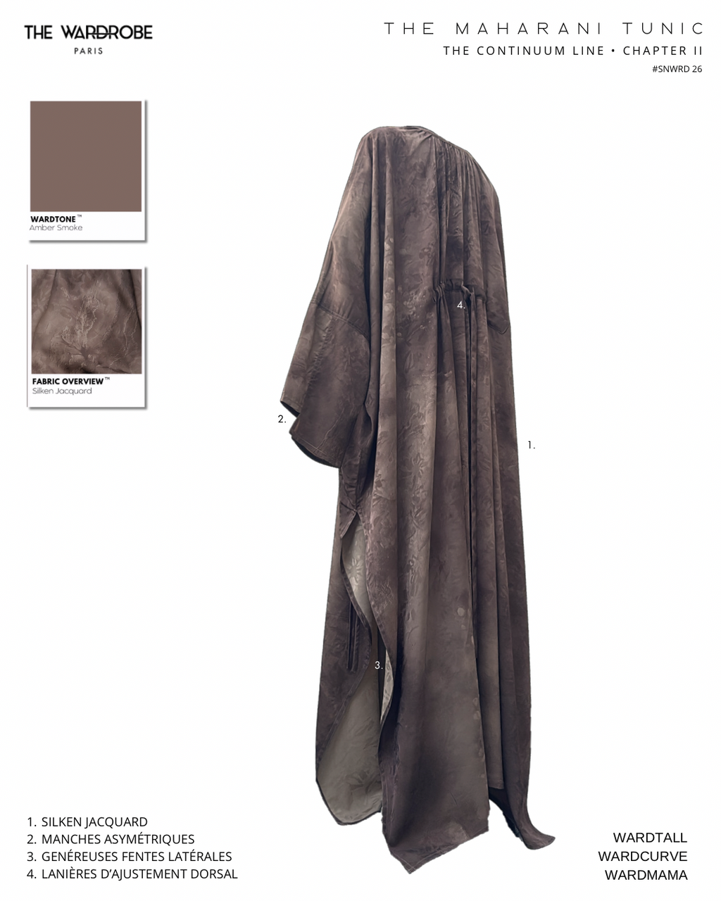 THE MAHARANI TUNIC — Tunique à envergure modulable