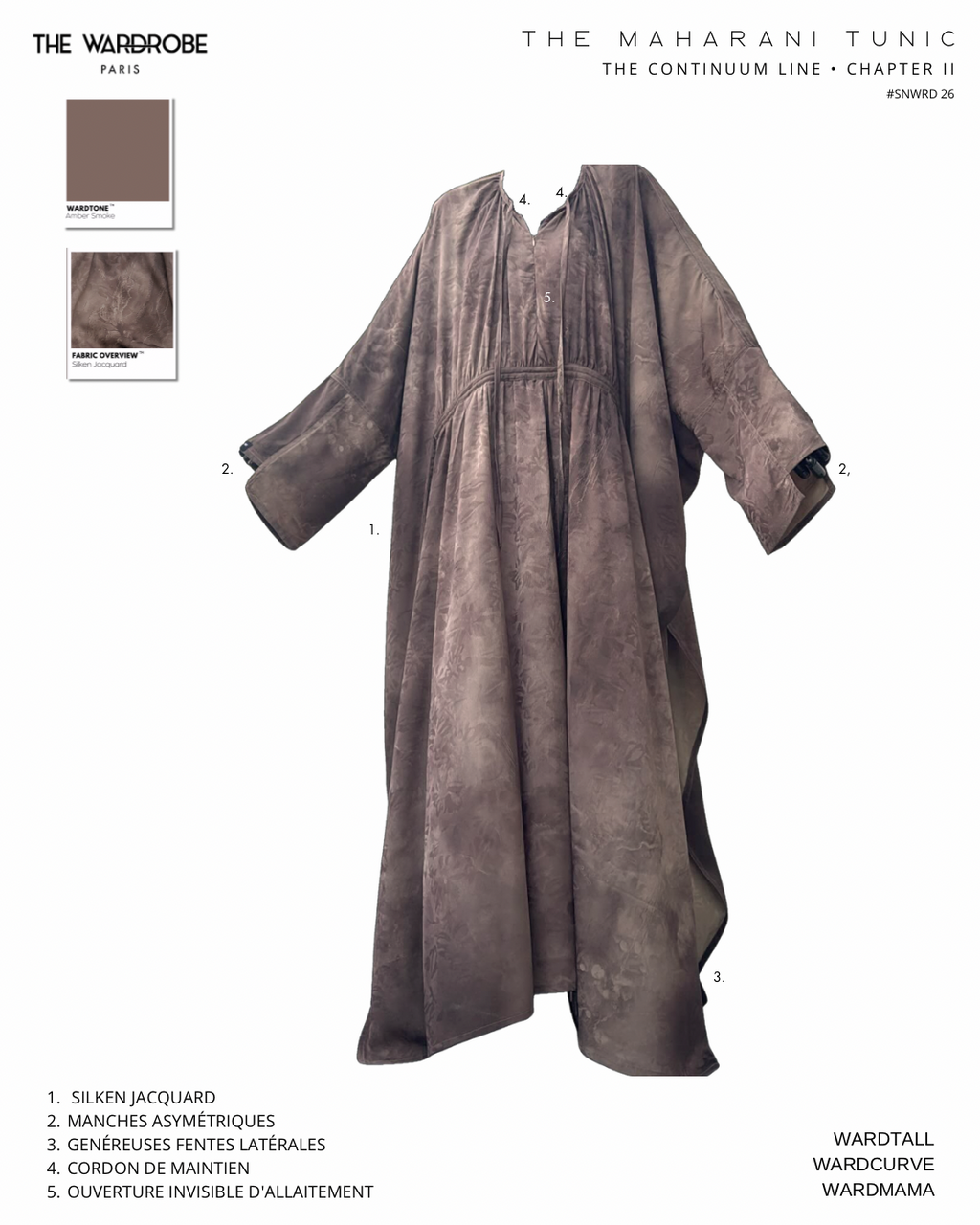 THE MAHARANI TUNIC — Tunique à envergure modulable