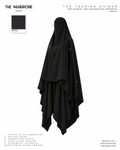 THE TSARINA KHIMAR — Khimar double pointe en soie martelée (pré-commande 15jours)
