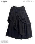 THE CRUSH SKIRT — Maxi jupe fluide à fronces