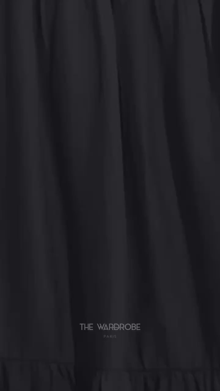 THE CRUSH SKIRT — Maxi jupe fluide à fronces